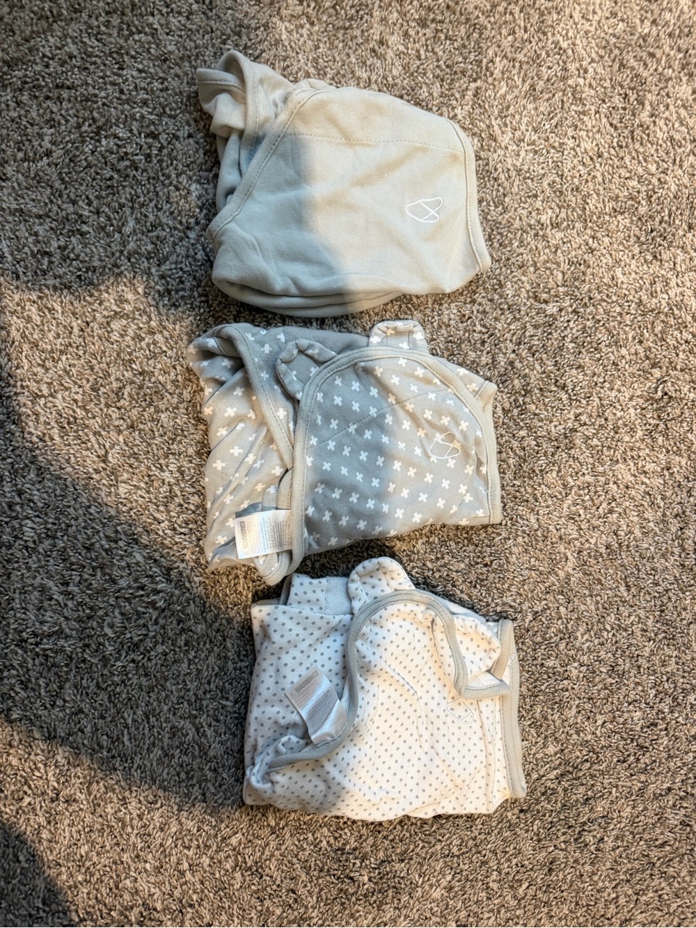 SwaddleMe Neutral Gray Swaddle Set with Stars and Dots